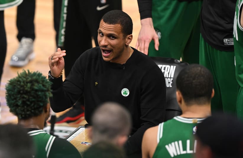  BOSTON CELTICS coach Joe Mazzulla was one of many athletes and sports personalities in America and worldwide to express support for Israel amind the ongoing war with Hamas and Gaza. (photo credit: Brian Fluharty/USA Today Sports)