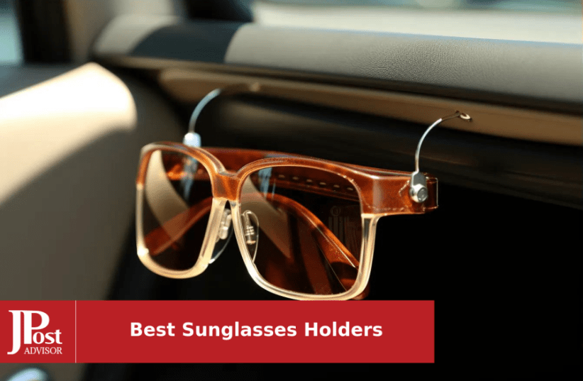 Car Sunglasses Case Glasses Holder,Glasses Holder for Car Sun Visor,Car Eye  Glasses Case Holders Sunglasses Clip Storage Case