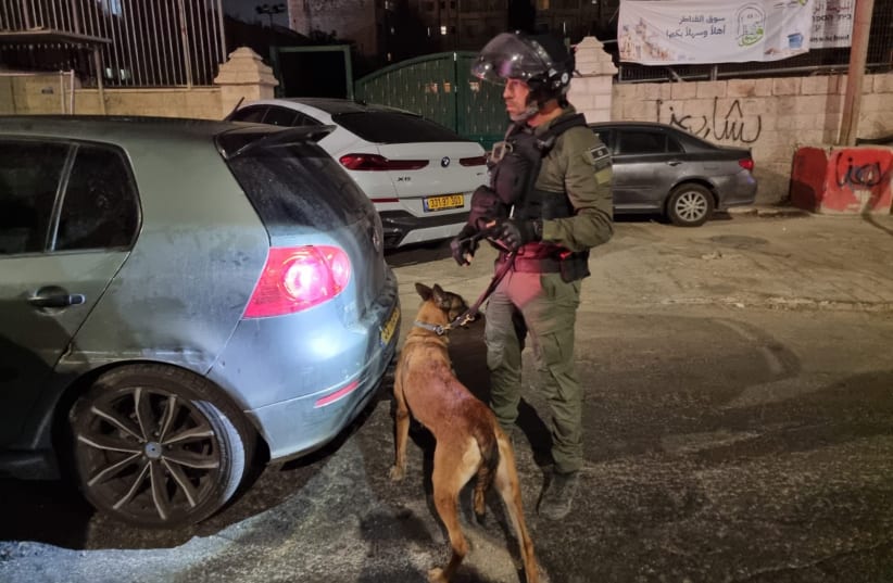  Police at the scene of a shooting attack in Jerusalem. October 12, 2023 (photo credit: ISRAEL POLICE)