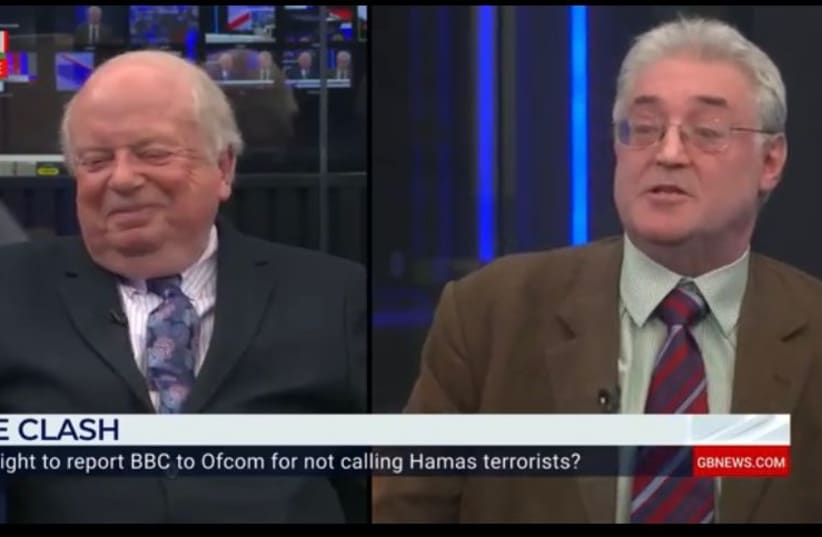 Former BBC correspondent in interview with GB News about not labelling Hamas as terrorists. (photo credit: screenshot)