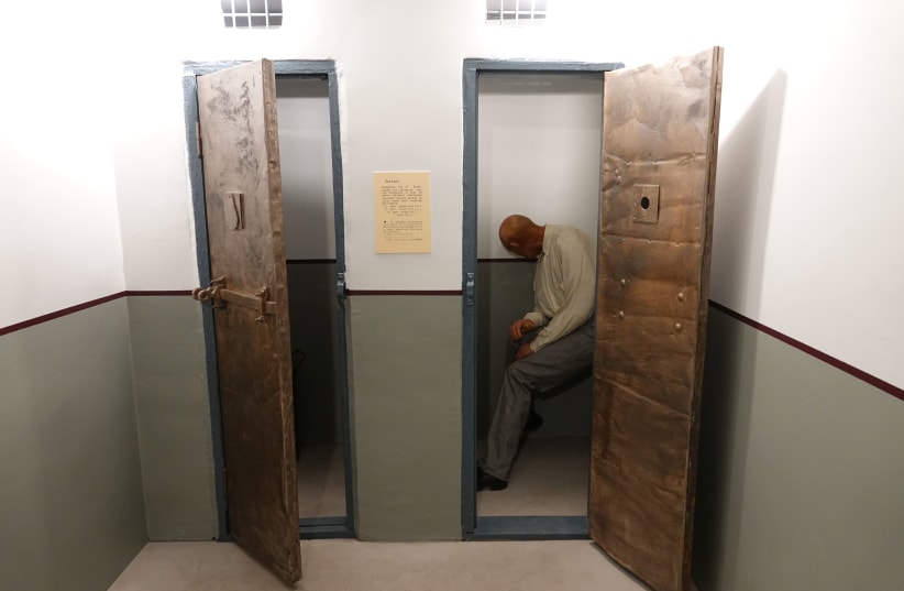  Isolation cells in the KGB Cells Museum in Tartu, Estonia. (photo credit: Wikimedia Commons)