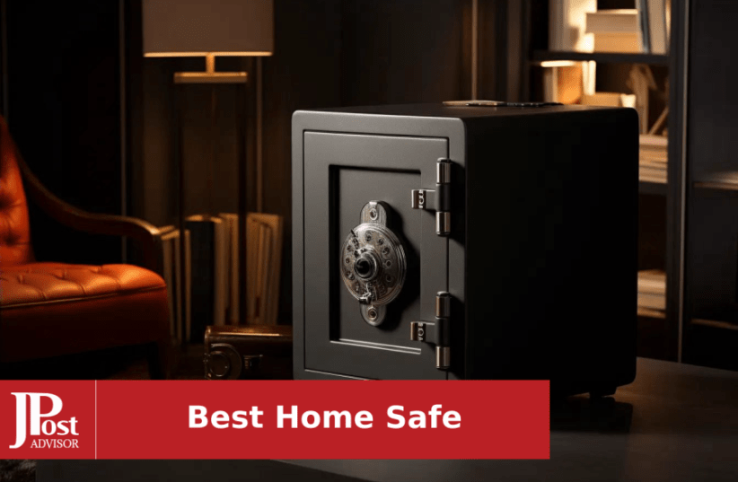 Basics Steel Home Security Electronic Safe with Programmable Keypad  Lock, Secure Documents, Jewelry, Valuables, 1.8 Cubic Feet, Black, 13.8W x