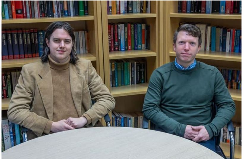  Pictured (L-R) John Twomey, University College Cork researcher and Dr. Conor Linehan (photo credit: UCC - Max Bell)