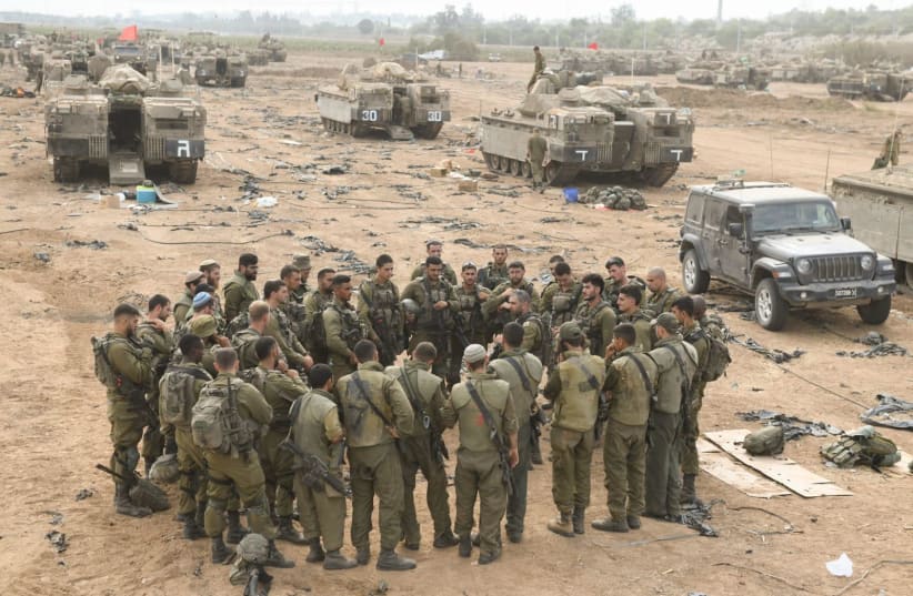   Preparations by the IDF for ground operations in the Gaza Strip. (photo credit: IDF SPOKESPERSON'S UNIT)