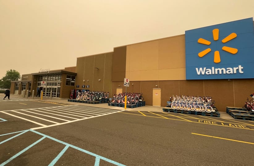  View of Walmart's newly remodeled Supercenter, in Teterboro, New Jersey, U.S., June 7, 2023. (photo credit: REUTERS/Siddharth Cavale/File Photo)