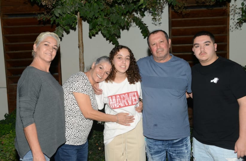  Private Ori Megidish has been reunited with her family, October 30, 2023. (photo credit: SHIN BET)