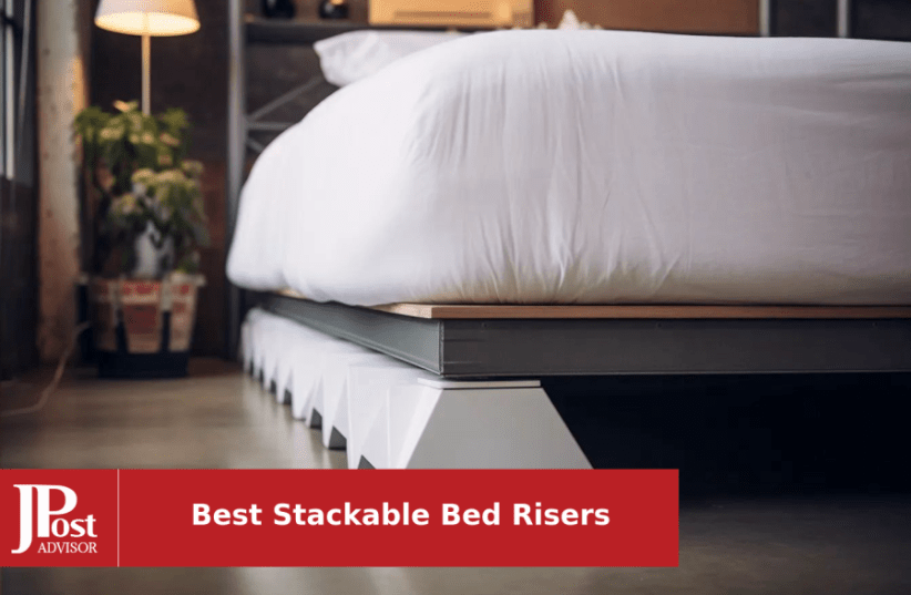 4 Pack 8 Inch Heavy Duty Adjustable Bed Risers, Elevation In 3, 5 Or 8  Inch, Furniture Risers For Bed Frame, Dorms, Dining Table, Under-Bed  Storage, T