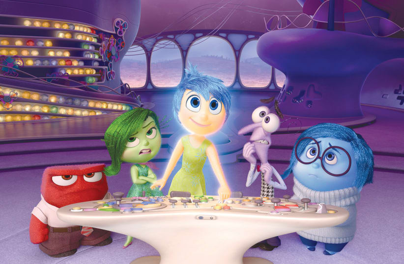  ‘Inside Out’: The different emotions in a girl’s head.  (photo credit: DISNEY/PIXAR)