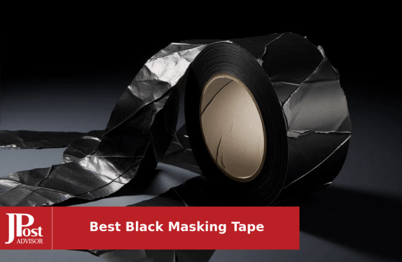 Black Masking Tape 2 inch x 55 Yards, Wide Black Painters Tape for Painting Labeling Crafts School Projects Home Office