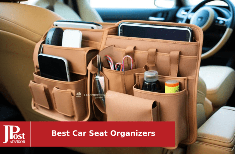 Car Purse Holder, Durable Leather Seat, Back Organizer, Car