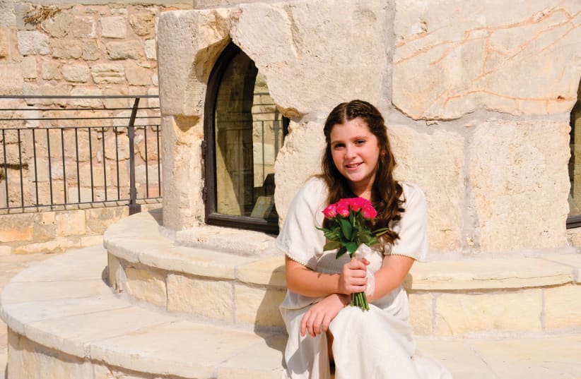  SPECIAL DAY: Rotem Sapir at the Tower of David (photo credit: SHARON MARKS ALTSHUL)