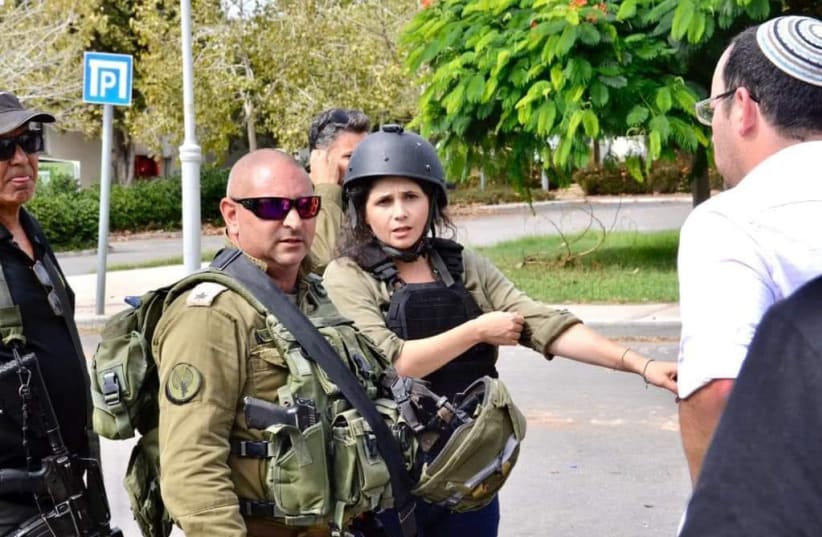  MK Sharren Haskel visits sites from the October 7 massacre in southern Israel (photo credit: MK Sharren Haskel Spokesperson )