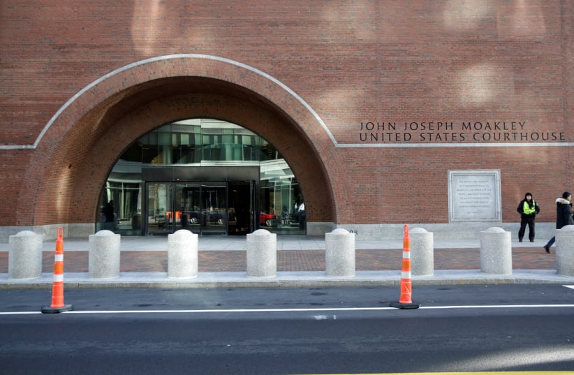 The exterior of John Jospeh Moakley U.S. Courthouse in Boston, Massachusetts, U.S., November 28, 2018. (photo credit: REUTERS/KATHERINE TAYLOR/FILE PHOTO)