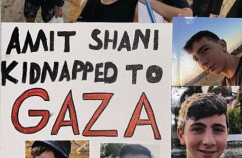  Amit Shani, grandson of Dalia Weissman, abducted to Gaza.  (photo credit: Courtesy)