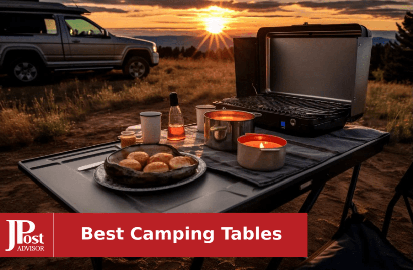TREKOLOGY Small Folding Camping Table Portable Beach Table