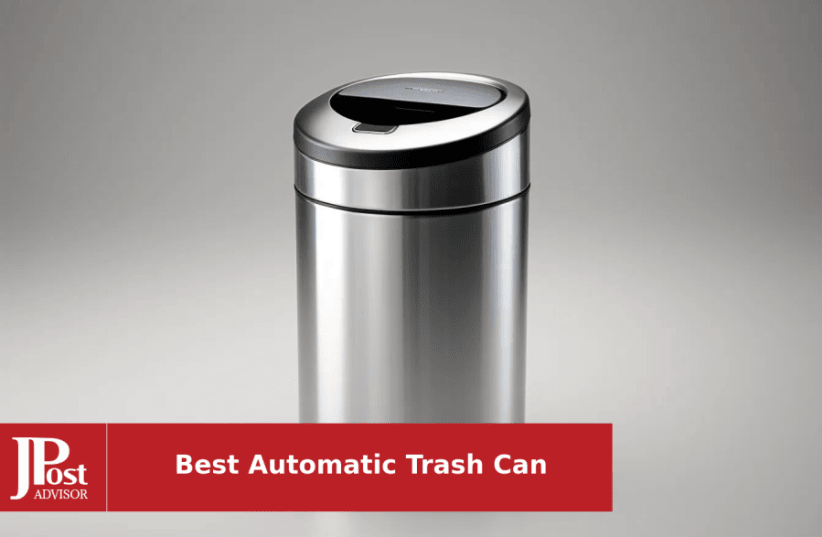 13 Gallon Kitchen Trash Can Automatic Stainless-Steel Garbage Can with  Touch-Free & Motion Sensor, Anti-Fingerprint Mute Designed Brushed Waste Bin  for Home, Silver 