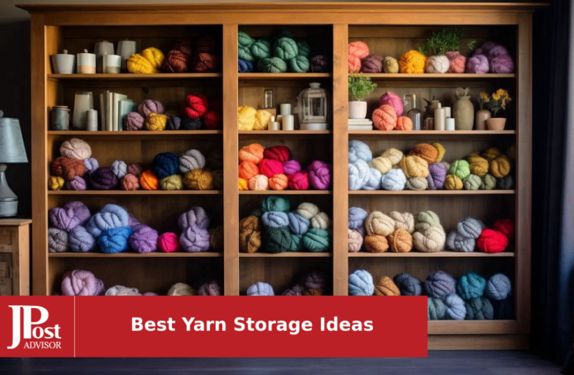 Pavilia Knitting Bag Crochet Organizer, Yarn Storage Tote