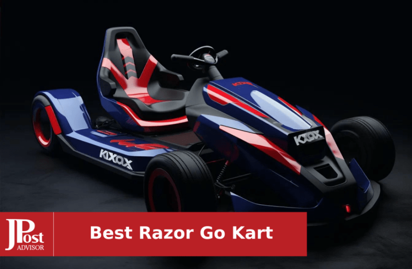 Razor Crazy Cart - 24V Electric Drifting Go Kart - Variable Speed, Up to 12  mph, Drift Bar for Controlled Drifts, Black/Red