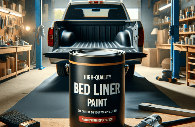 Custom Coat Urethane Spray-On Truck Bed Liner Kit with Spray Gun, 4 L, Safety Blue