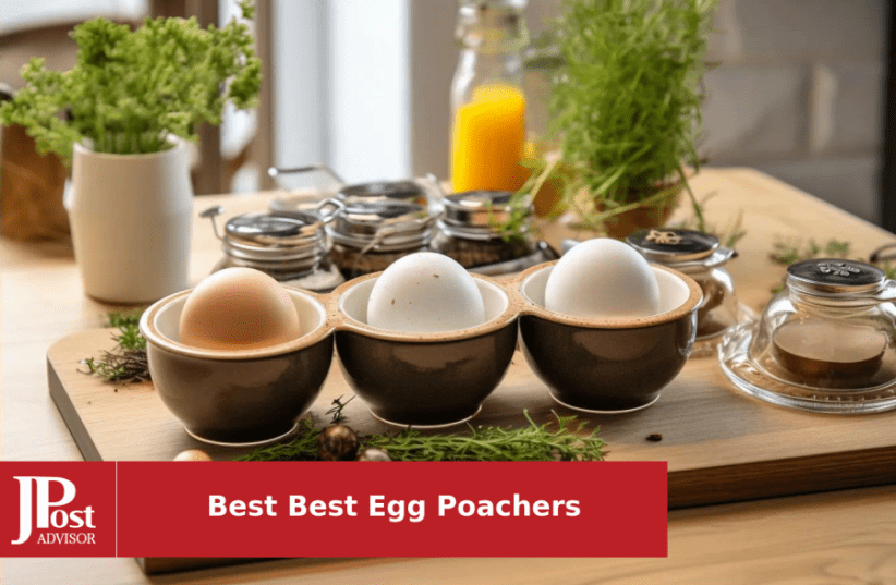Eggssentials Poached Egg Maker - Nonstick 4 Egg Poaching Cups - Stainless Steel Egg Poacher Pan Food Grade Safe PFOA Free with Bonus Spatula
