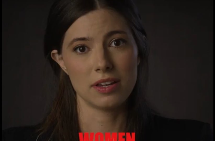   A screenshot from a video created by Women United for Humanity, starring digital content creator and actress Renny Grinshpan.  (photo credit: screenshot)