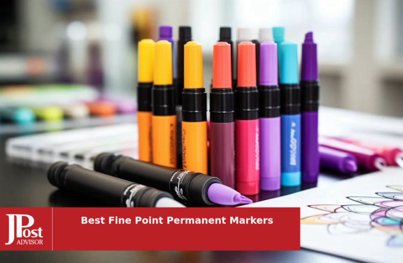 Colored Permanent Markers, Ultra Fine Point - Set of 30