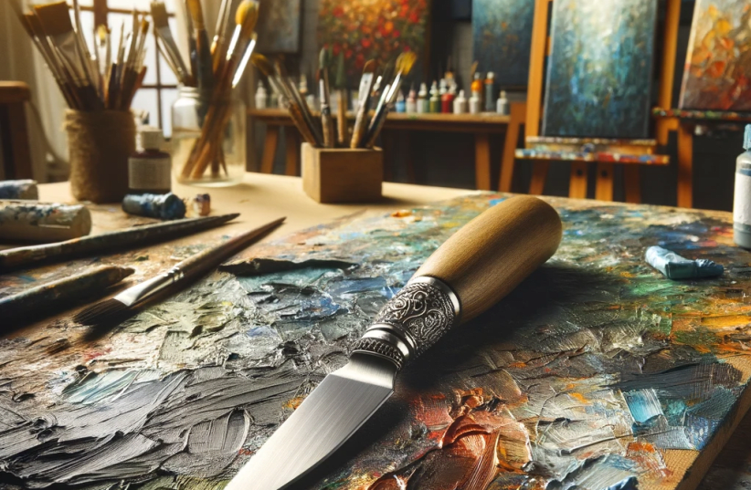 5pcs Professional Steel Artist Oil Painting Palette Knife Spatula For Art  Paint