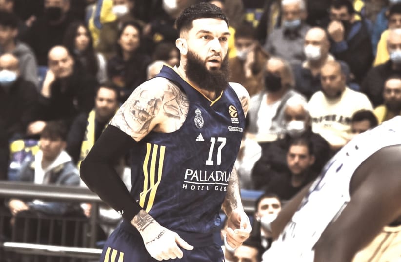  REAL MADRID’S Vincent Poirier is off to one of his best starts ever, with the 30-year-old center leading the Euroleague champs against Maccabi Tel Aviv tonight. (photo credit: Dov Halickman)