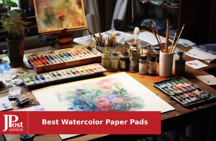 Cold Pressed Watercolor Paper Pad 2 Pack 48 Pages Total 300 Gram