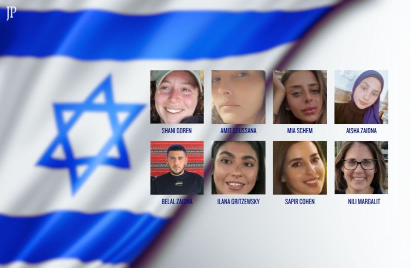  These are the 8 Israeli hostages released on Thursday (photo credit: The Jerusalem Post)