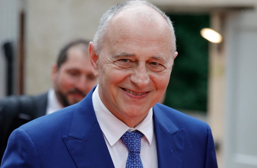  NATO Deputy Secretary General Mircea Geoana arrives to take part in the European Air Defence Conference gathering 18 Defence ministers, at Les Invalides in Paris on June 19, 2023. (photo credit: GEOFFROY VAN DER HASSELT/Pool via REUTERS)