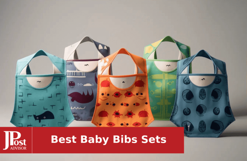 Eascrozn Silicone Baby Bibs for Babies & Toddlers Set of 3, BPA Free Unisex  Soft Adjustable Fit Waterproof Feeding Bibs