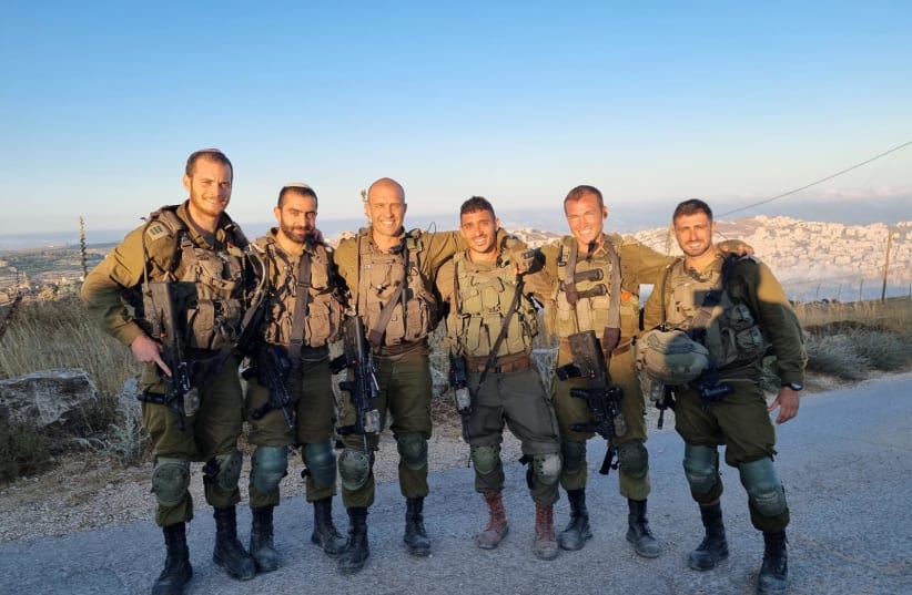  Serlin and his unit. (photo credit: IDF SPOKESPERSON UNIT)