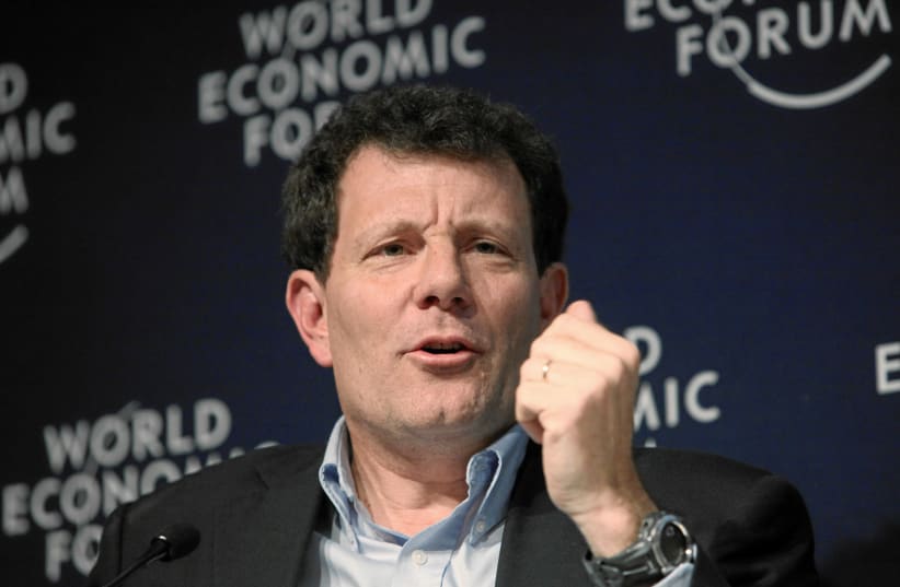  Nicholas Kristof at the World Economic Forum in Davos, Switzerland. (photo credit: WORLD ECONOMIC FORUM/WIKIPEDIA)