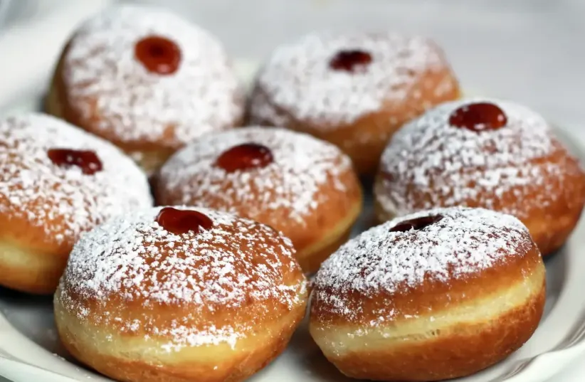  Homemade donuts with jam. That's how you do it right (photo credit: chen mizrahi)