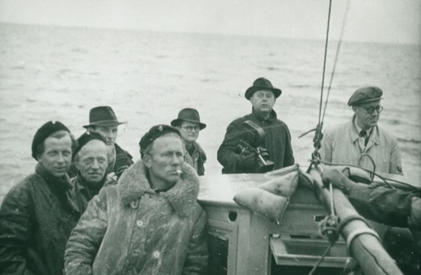  Jews fleeing across the Oresund on their way to neutral Sweden. (photo credit: The Museum of Danish Resistance)