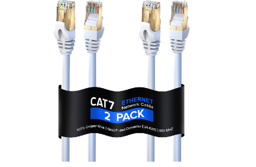 UGREEN Cat 7 Flat Ethernet Cable Nylon Braided Gigabit Flat Cat7