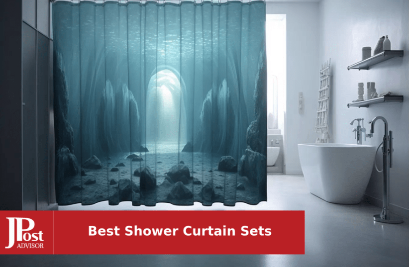 jieprom 4PCS Red Rose and Lion Shower Curtain Bathroom Set with Non-Slip  Rugs, Toilet Lid Cover and Bath Mat, Red Shower Curtain with 12 Hooks