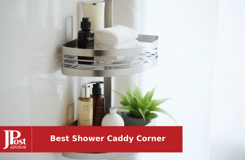 Sakugi Shower Caddy - Large Adhesive Shower Organizer, Rustproof Showe