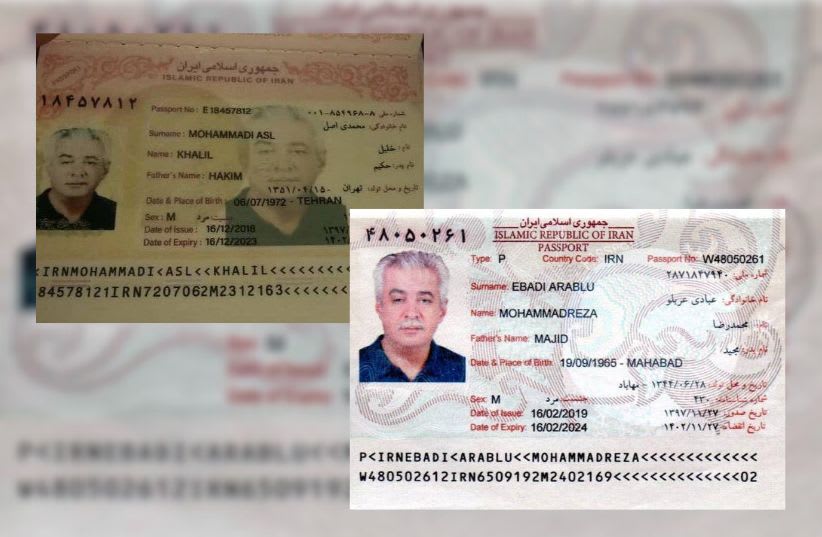  An authentic and fake Iranian ID gathered by the Mossad in Cyprus (photo credit: PRIME MINISTER'S OFFICE)