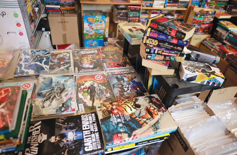  A LOOK at some of the comics and science fiction books being sold by Arye Dobuler in jerusalem. (photo credit: MARC ISRAEL SELLEM)