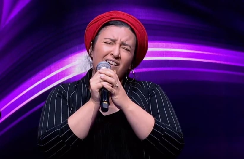  MORIAH ANGEL scores tops points as she sings her heart out for the Jewish people on ‘HaKokhav HaBa,’ earlier this month. (photo credit: screenshot)