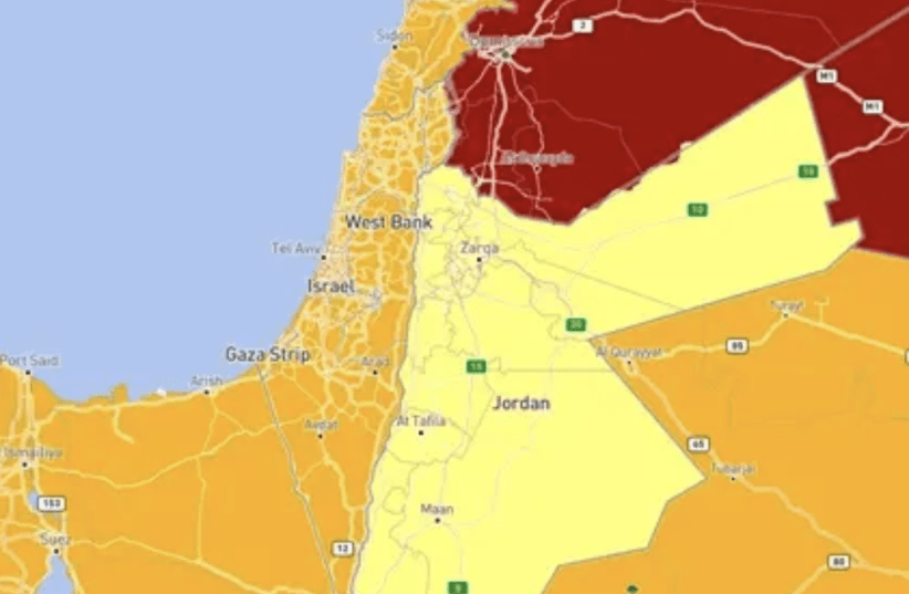 How Israel and its Arab neighbors rank in safety (photo credit: Walla)