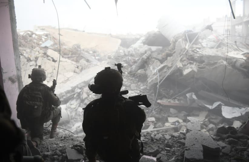  IDF soldiers operate in the Gaza Strip. December 2023 (photo credit: IDF SPOKESPERSON'S UNIT)
