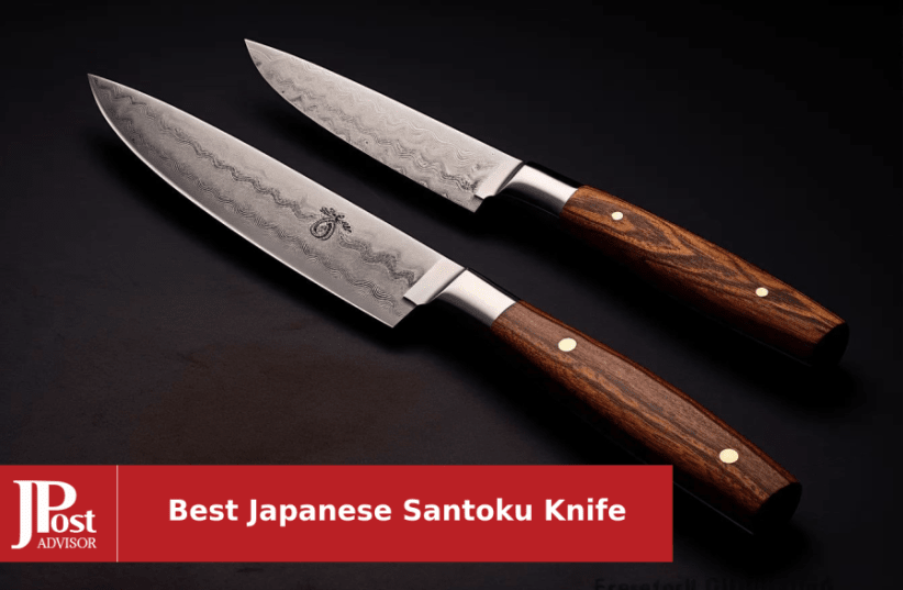HexClad 8 inch Japanese Damascus Stainless Steel Chef Knife Full