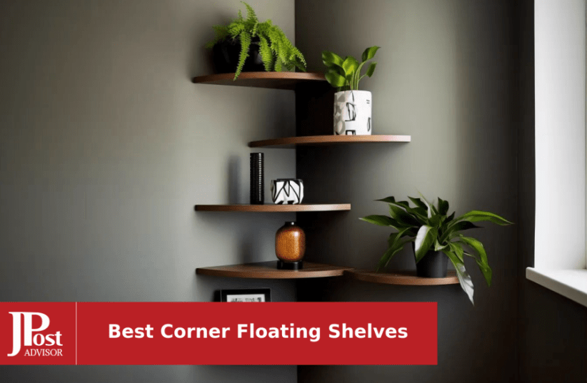  RICHER HOUSE 2-in-1 Floating Shelves Wall Mounted Set