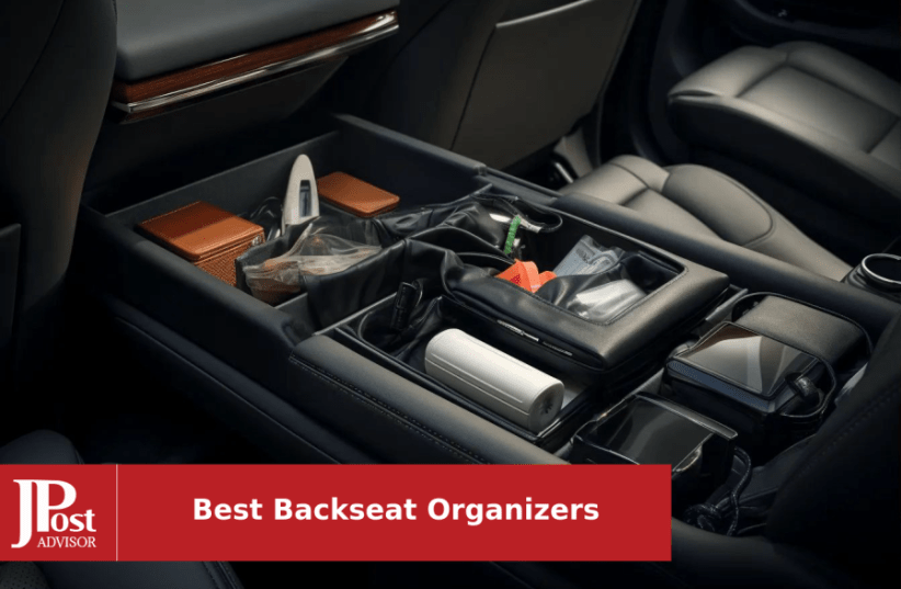 Helteko Backseat Car Organizer - Kick Mats Back Seat Protector with 10  Tablet Holder - Car Back Seat