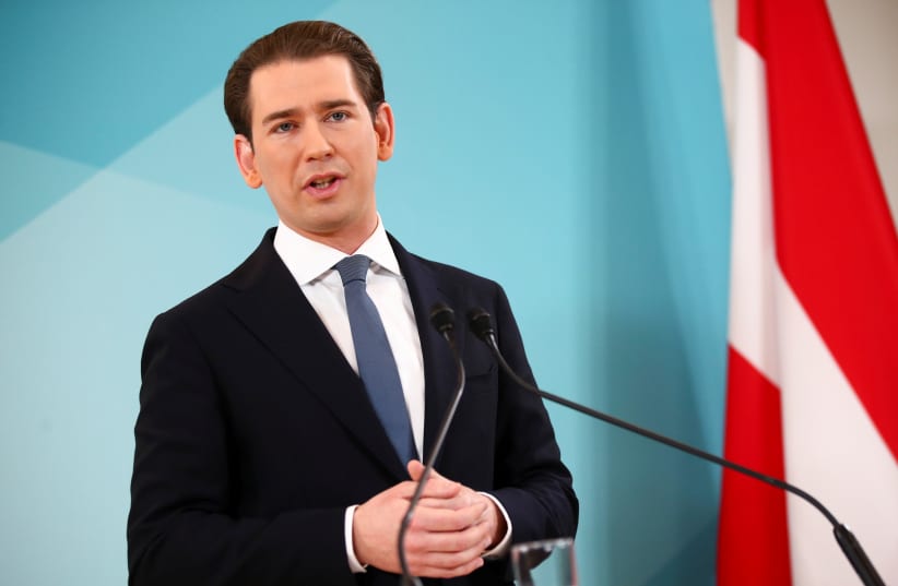  Former Austrian Chancellor Sebastian Kurz gives in Vienna, Austria, December 2, 2021 (photo credit: REUTERS/LISI NIESNER)