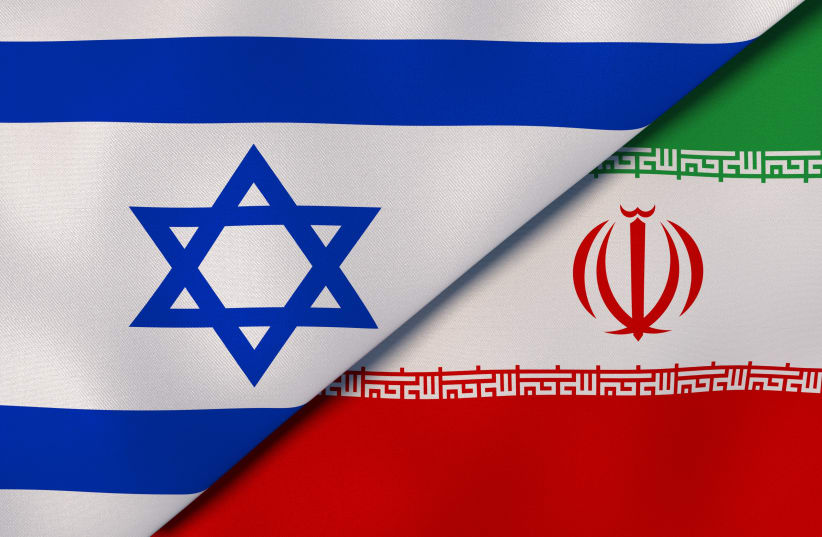  An Israeli and an Iranian flag. (photo credit: INGIMAGE)