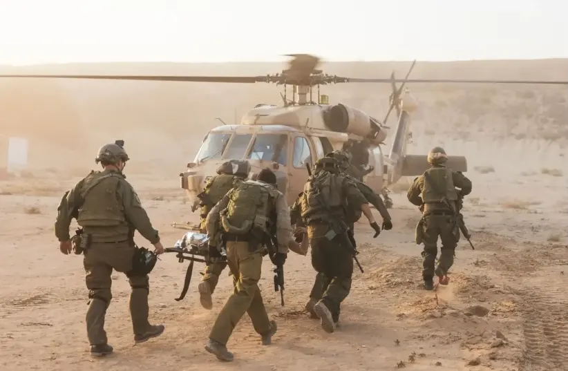  "We manage to save severely wounded people who previously would not have survived." Airborne evacuation of wounded from Gaza (photo credit: IDF SPOKESMAN’S UNIT)